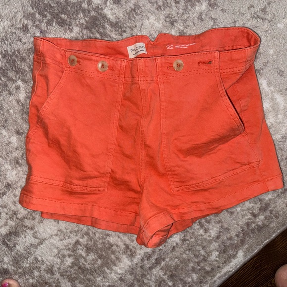 Pilcro Vibrant Orange Shorts size 32 Anthropologie brand - Picture 1 of 4